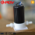 Plastic acid corrosive low pressure micro miniature solenoid valve